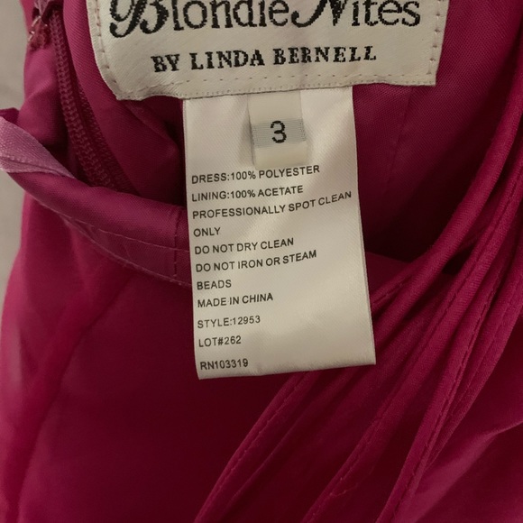 Blondie Nights hot pink prom dress - Picture 4 of 4